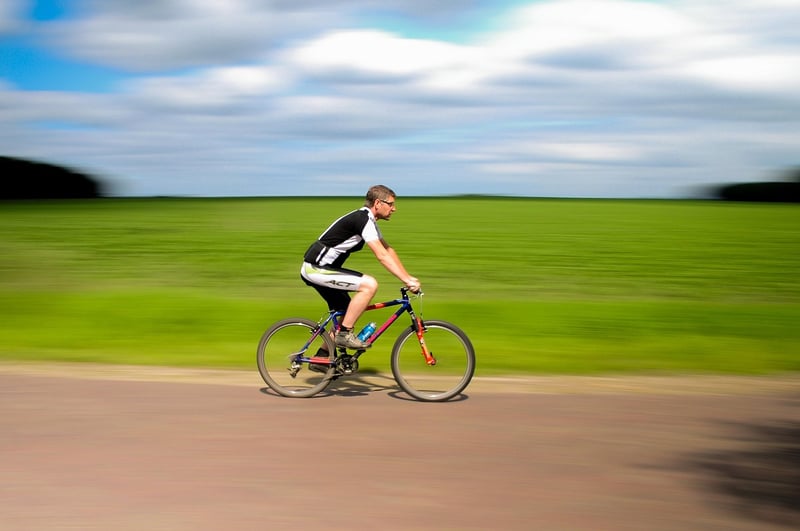 Cycling by the coast
